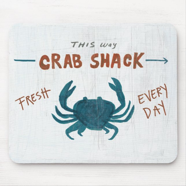 Coastal Art | Crab Shack Mouse Mat (Front)