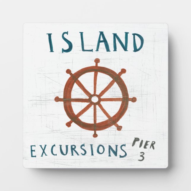 Coastal Art | Island Excursions Plaque (Front)