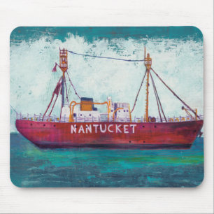 Coastal Art   Nantucket Lightship Mouse Mat