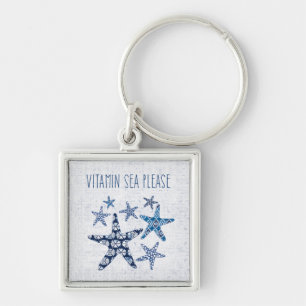 Coastal Art Vitamin Sea Please Key Ring