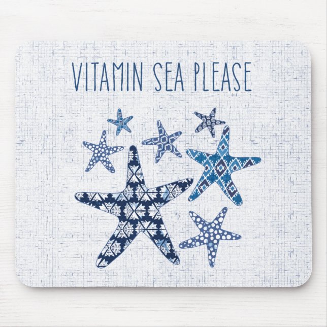 Coastal Art | Vitamin Sea Please Mouse Mat (Front)