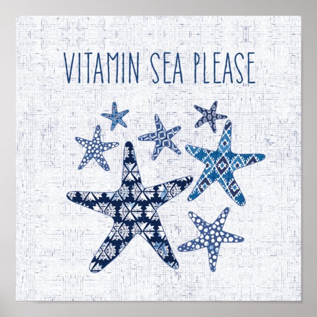 Coastal Art | Vitamin Sea Please Poster (Front)