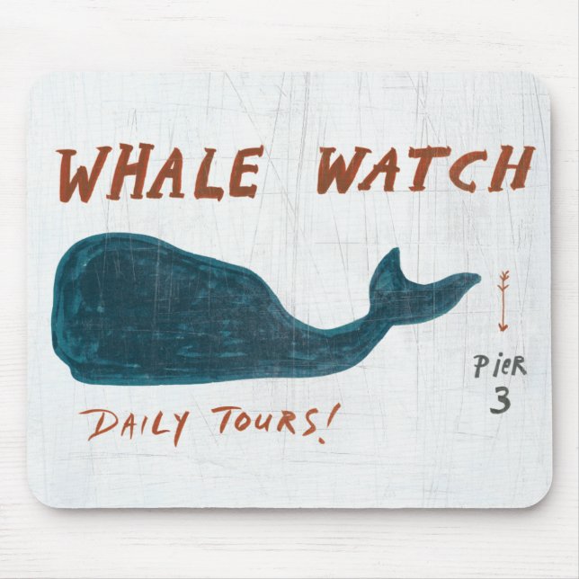 Coastal Art | Whale Watch Mouse Mat (Front)