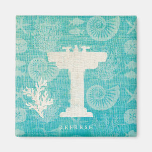Coastal Artwork   Bathroom Sink Magnet
