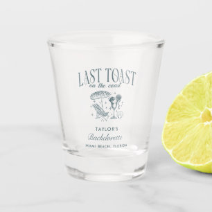 Coastal Bachelorette Cocktail Party Navy Shot Glass
