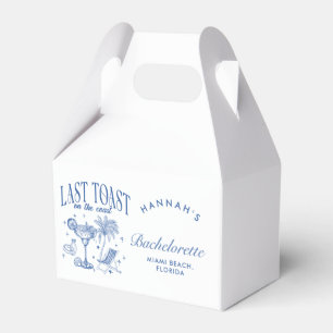 Coastal Bachelorette Modern Cocktail Party Blue Favour Box