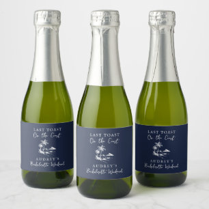 Coastal Bachelorette Party Sparkling Wine Label