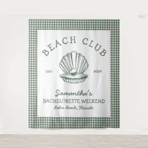 Coastal Bachelorette weekend beach club Tapestry