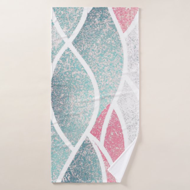 Coastal/Beach abstract waves  Bath Towel (Bath Towel)