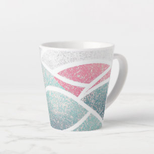Coastal/Beach abstract waves Latte Mug