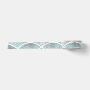 Coastal/Beach abstract waves Satin Ribbon