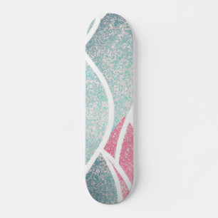 Coastal/Beach abstract waves  Skateboard