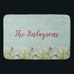 Coastal Beach Christmas Bath Mat<br><div class="desc">A beach themed bath mat for your coastal Christmas decor.</div>