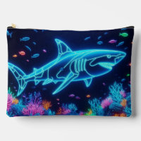 Coastal/Beach colourful neon shark