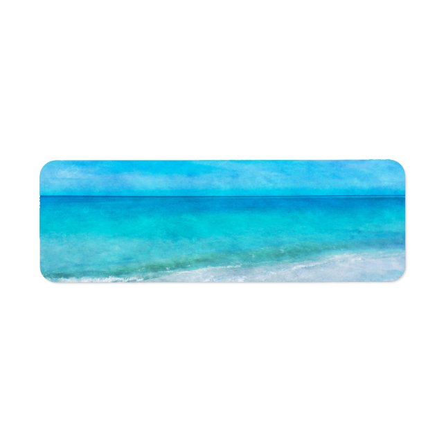 Coastal Beach Decor in Teal Aqua Turquoise Blue (Front)
