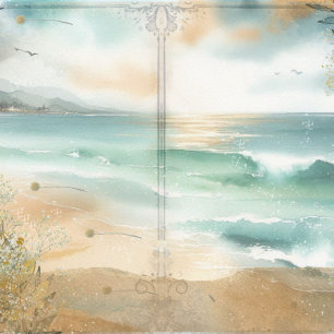 Coastal Beach Decoupage Junk Journal Scrapbook