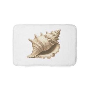 Coastal/beach/nautical seashell  bath mat