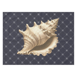 Coastal/beach/nautical seashell tablecloth