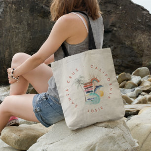 Coastal Beach Ocean Surf Bachelorette Tote Bag