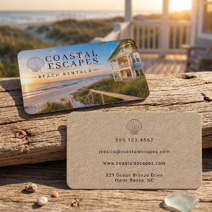Coastal Beach Rental Business Card