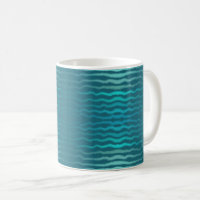 Coastal Beach Salty Turquoise Wave Abstract Design