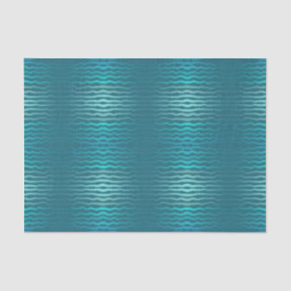 Coastal Beach Salty Turquoise Wave Abstract Design Tissue Paper