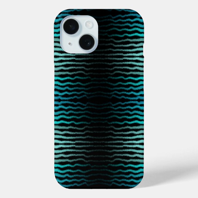 Coastal Beach Salty Turquoise Waves Abstract Art Case-Mate iPhone Case (Back)