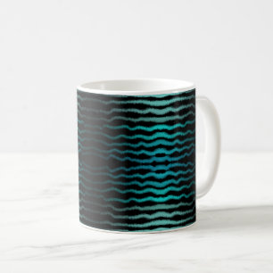 Coastal Beach Salty Turquoise Waves Abstract Art Coffee Mug