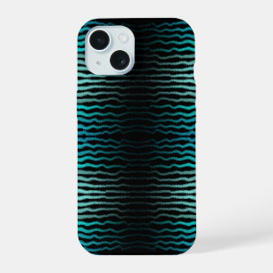 Coastal Beach Salty Turquoise Waves Abstract Art iPhone 15 Case