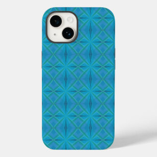 Coastal Beach Salty Waves Pattern On Turquoise  Case-Mate iPhone 14 Case