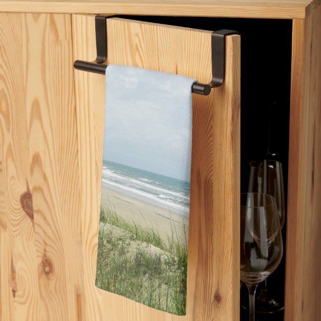 Coastal Beach Sand Dunes Tea Towel (Thirds Fold)