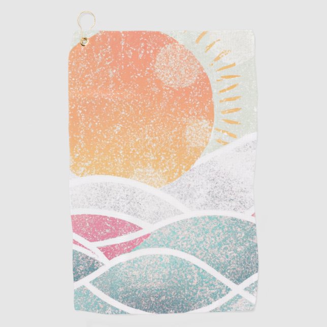 Coastal/Beach/sunny  Golf Towel (Front)