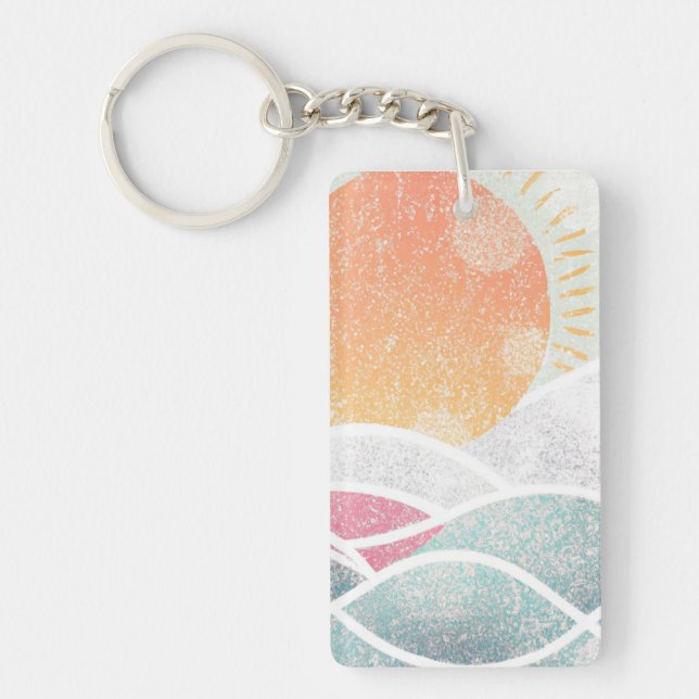 Coastal/Beach/sunny  Key Ring (Front)