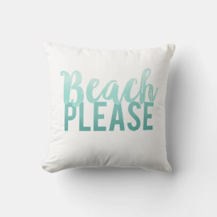 Coastal Beach Throw Pillow