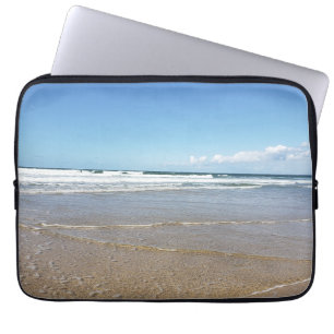 Coastal Beach View In Soulac Sur Mer In France Laptop Sleeve