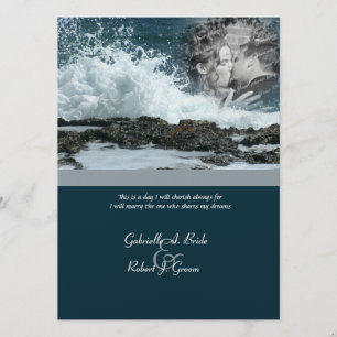 Coastal Beach Wedding Invitation