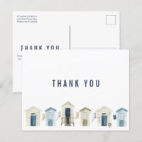 Coastal Beach Wedding Thank You