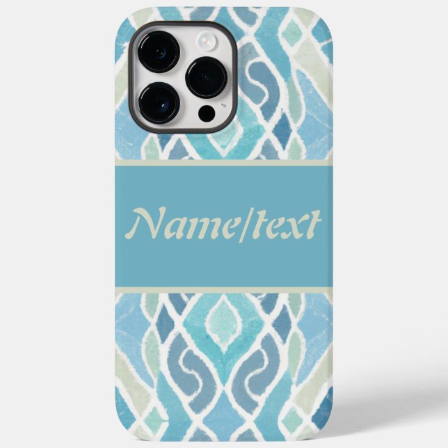Coastal/beachy/nautical blue Case-Mate iPhone case (Back)