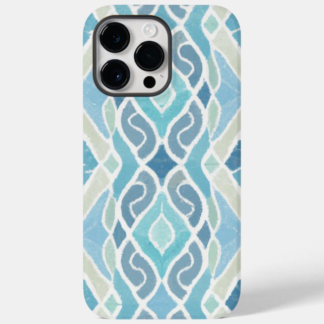Coastal/beachy/nautical blue Case-Mate iPhone case (Back)