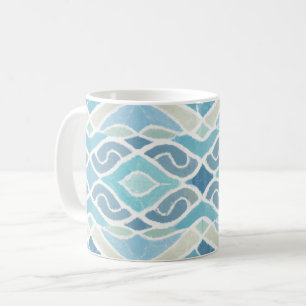 Coastal/beachy/nautical blue coffee mug