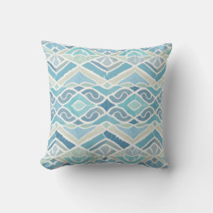 Coastal/beachy/nautical blue cushion