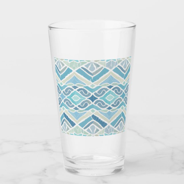 Coastal/beachy/nautical blue glass (Front)