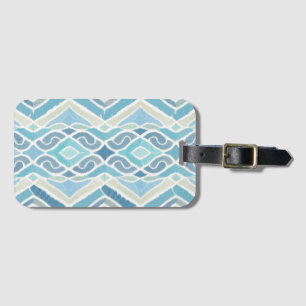 Coastal/beachy/nautical blue luggage tag
