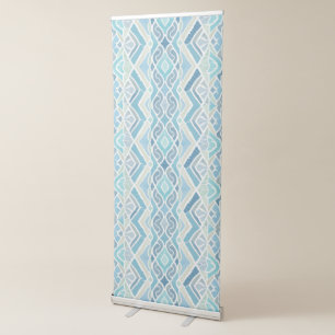 Coastal/beachy/nautical blue retractable banner