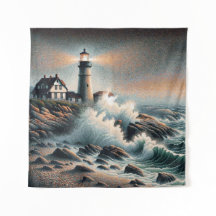 Coastal Beacon at Twilight