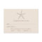 Coastal Beige Starfish Beach Wedding Dinner