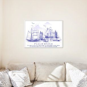 Coastal Bible Verse Poster