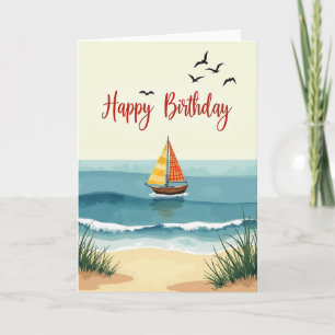 Coastal Birthday Card