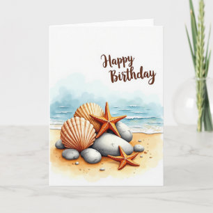 Coastal Birthday Scene Card