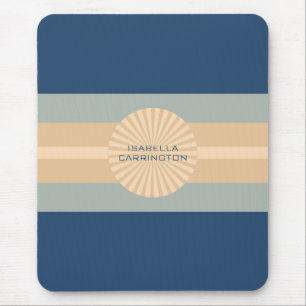 Coastal Bliss-Stripes-Blue Yellow Green- Mouse Mat
